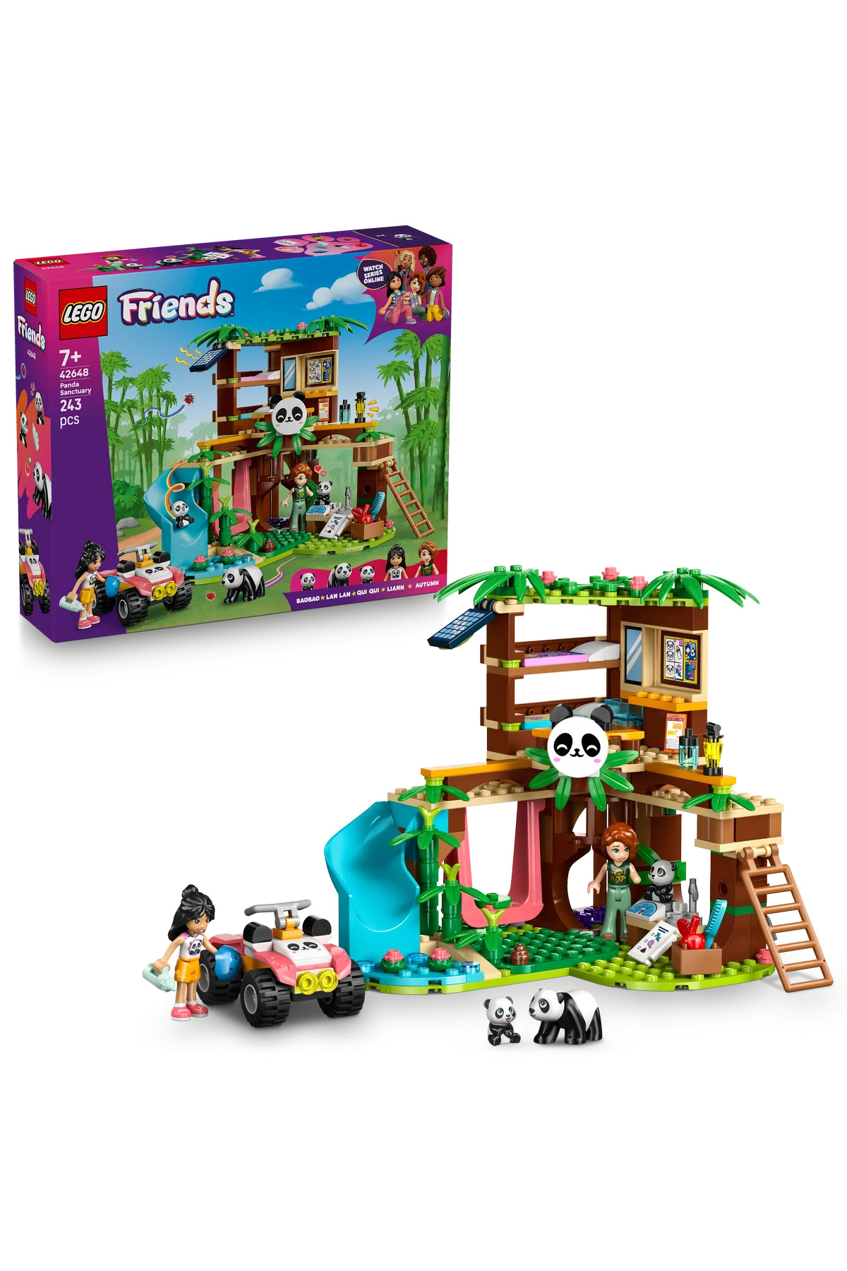 لگو و اسباب بازی های ساخت محور ® FRIENDS PANDA SANCTUARY ANIMAL CARE 42648 CREATIVE TOY BUILDING SET FOR KIDS 7+ 243P اورجینال LEGO