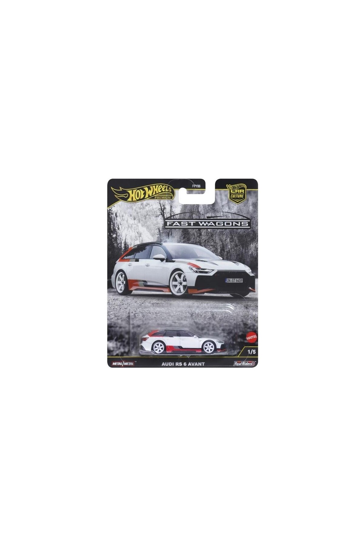 مدل خودرو واگن های پریمیوم فست آئودی RS 6 AVANT FPY86 JBK51 از ترکیه HOT WHEELS