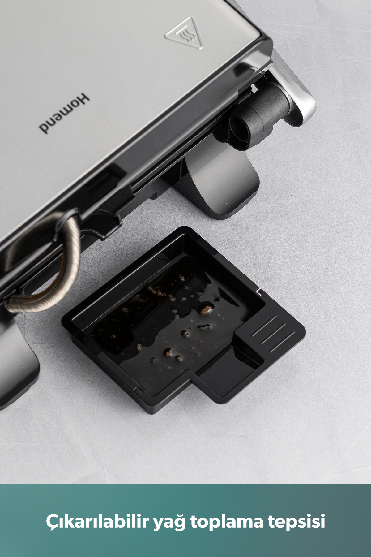 دستگاه ساندویچ و تست کباب پز نان بشقاب چدنی GRILLIANT 1346H INOX 2000 W اورجینال HOMEND