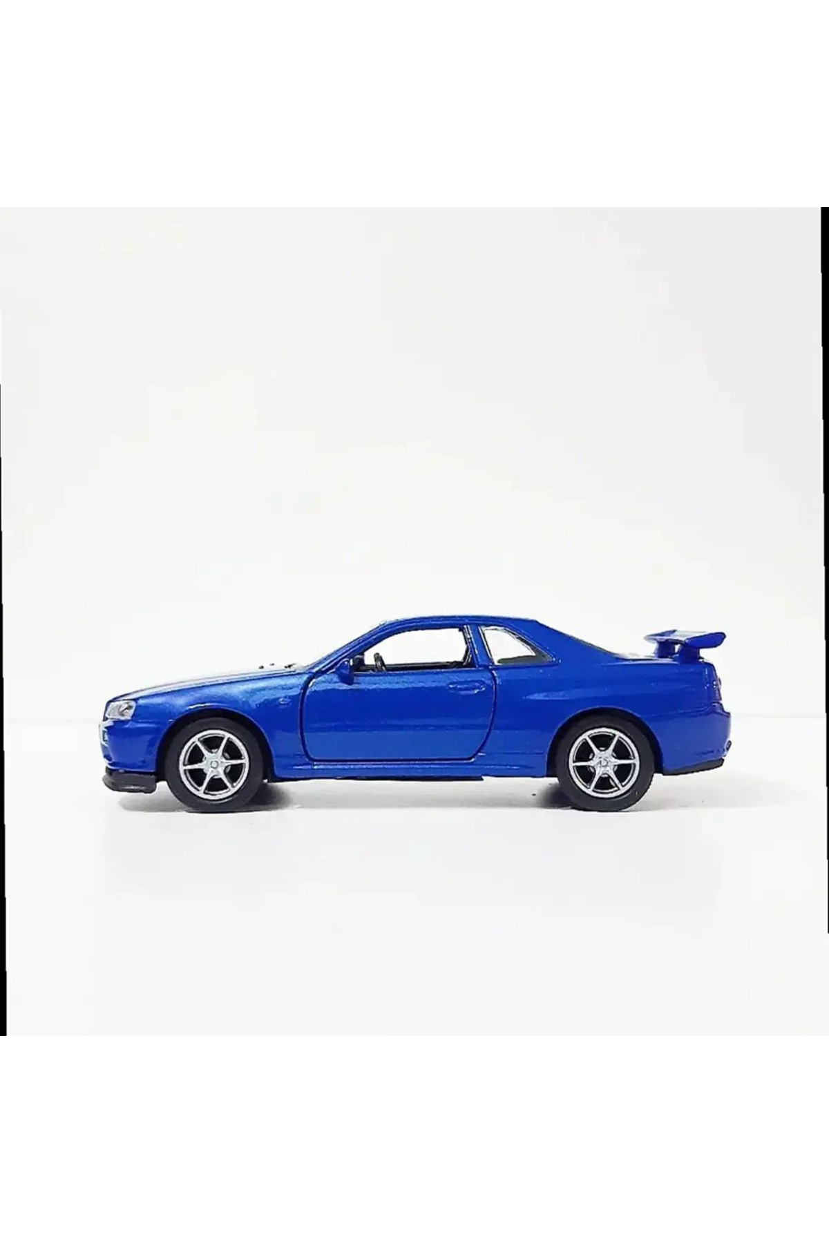 مدل خودرو ماشین فلزی 12 سانتی متری NISSAN GTR R34 BLUE COLOR CM LICENSED BRAND 1.36 اورجینال WELLY