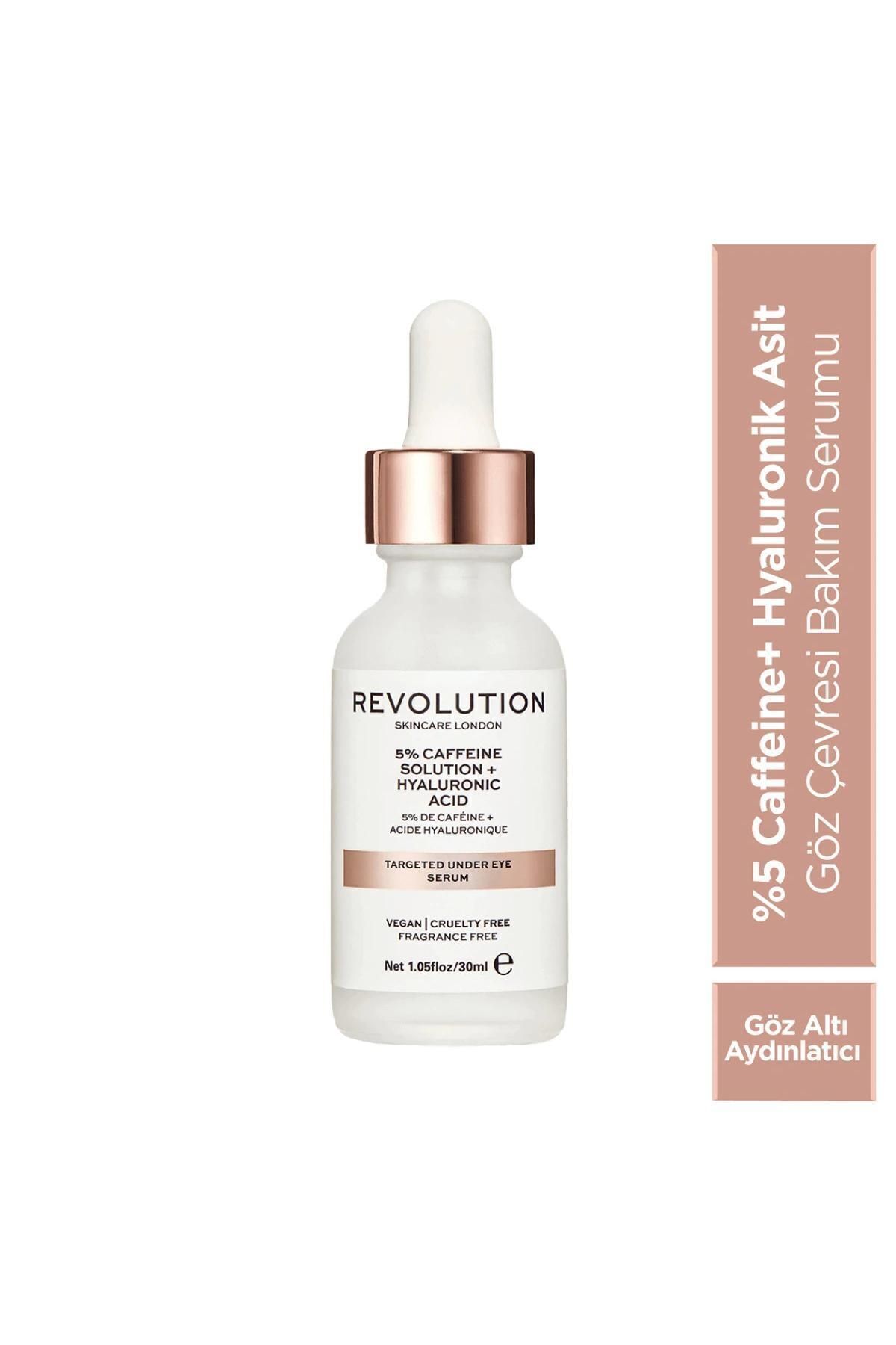 REVOLUTİON SKİNCARE سرم چشم مراقبت پوست قهوه ای و اسید هیالورونیک ۳۰ میلی لیتر