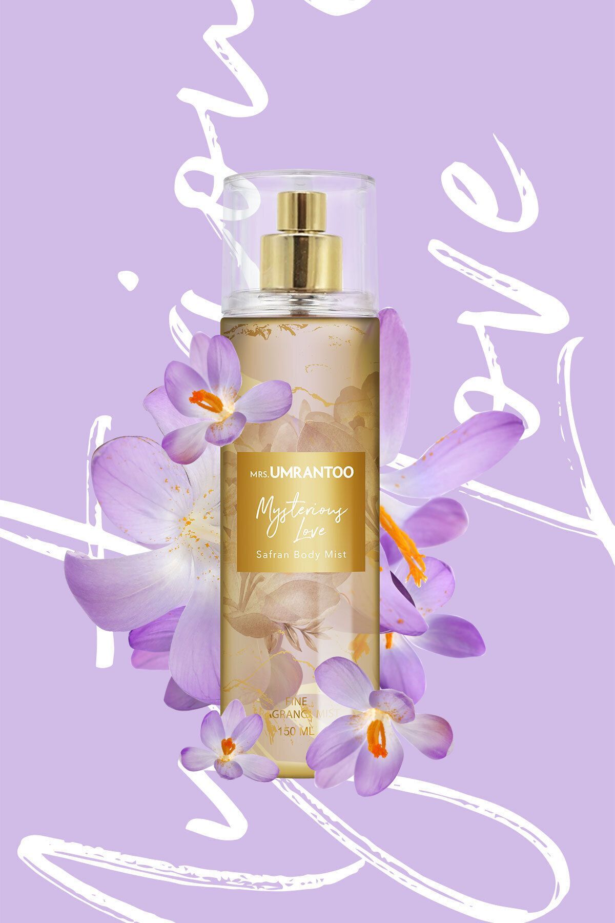 اسپری بدن زنانه اومرانتو زعفران غبار MRS.UMRANTOO