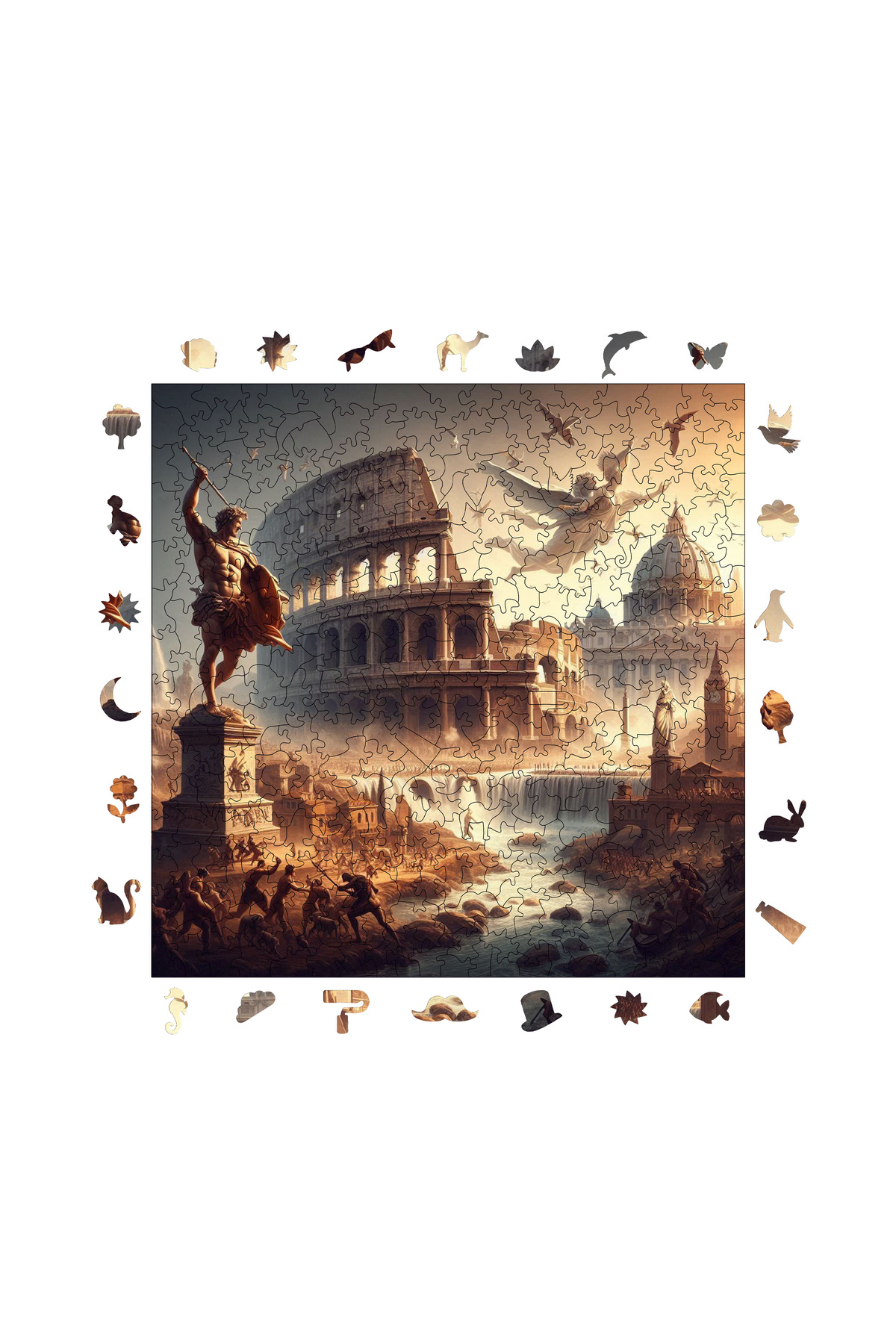 پازل چوبی روم باستان 353 قطعه 29X29 سانتی متر از ترکیه WePuzzleUp