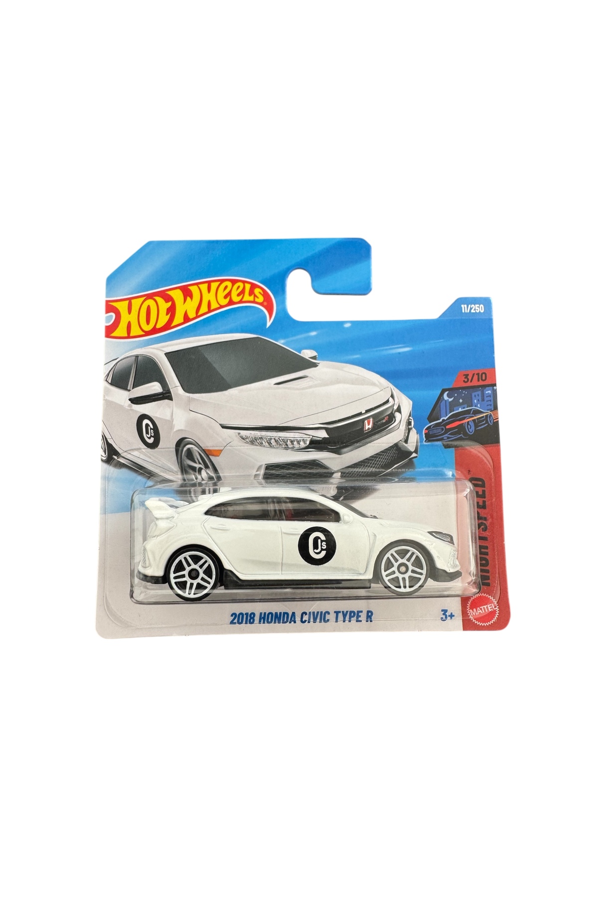 ماشین اسباب بازی HONDA CIVIC TYPE R 2018 JJH88 2026 باتری یدکی HOT WHEELS
