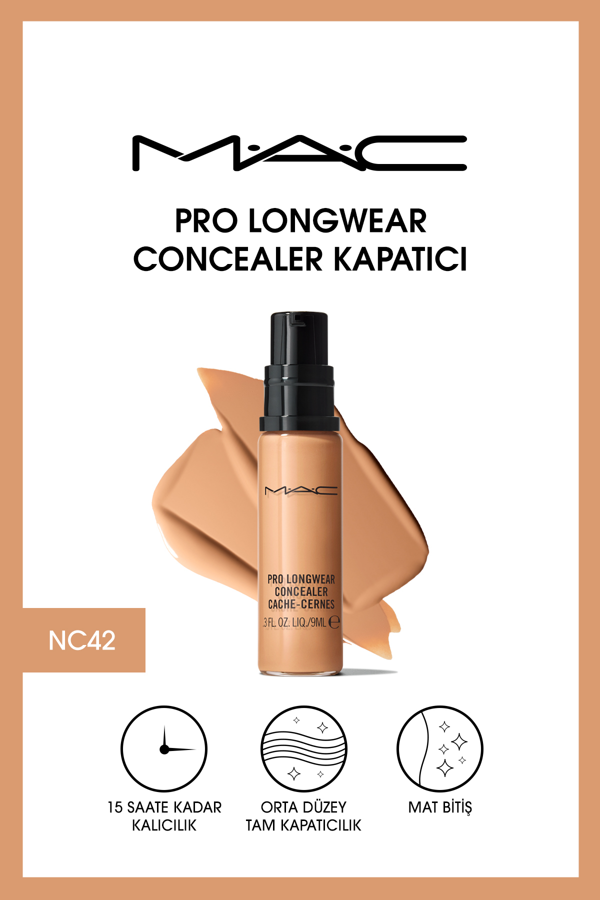 کانسیلر پرو لانگ ور Pro Longwear مدل  حجم 9میل مک MAC