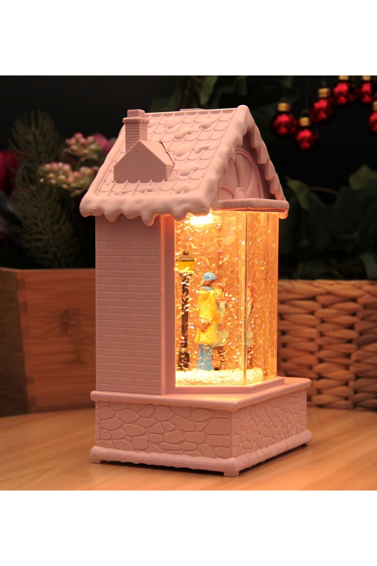 گوی برفی SNOW GLOBE ROMANTIC LOVERS MEGA SIZE با موتور چراغ‌ها و موسیقی از ترکیه HEDİYEBİZİZ