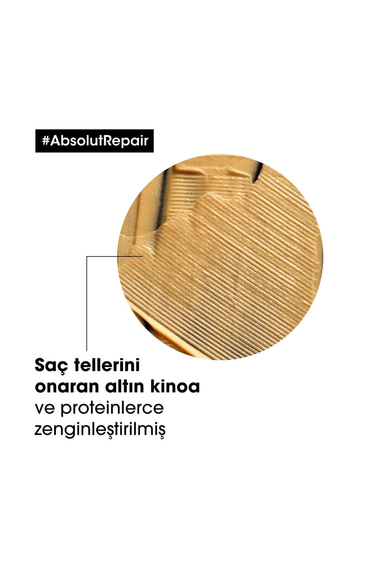 نرم کننده مو ماسک طلای ترمیم ABSOLUT SERIE EXPERT REPAIR برای موهای آسیب دیده 250 میلی لیتری اورجینال L'oreal Professionnel