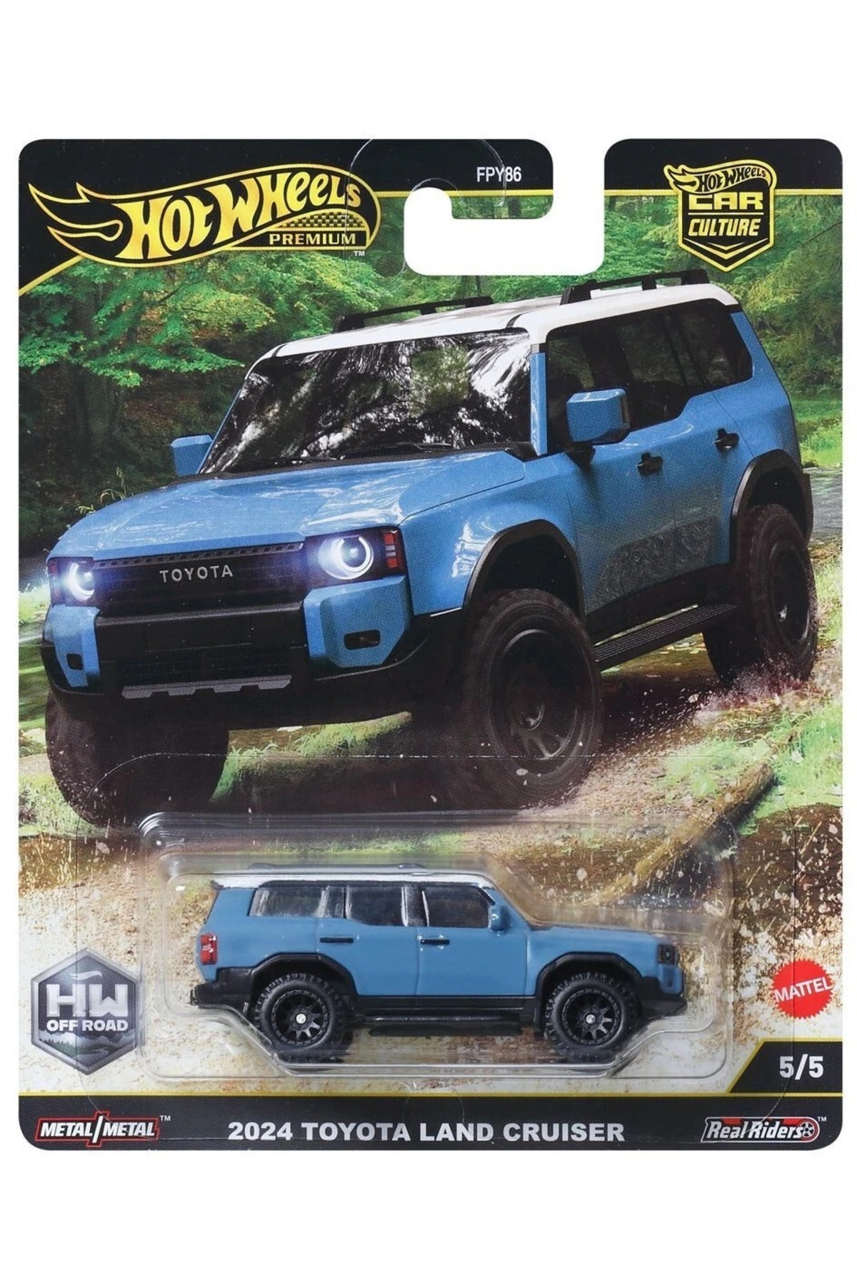 ماشین اسباب بازی PREMIUM HW OFF ROAD 5 SET TOYOTA LAND ROVER FORD SUBARU سری فرهنگ اتومبیل هات ویلز اورجینال HOT WHEELS
