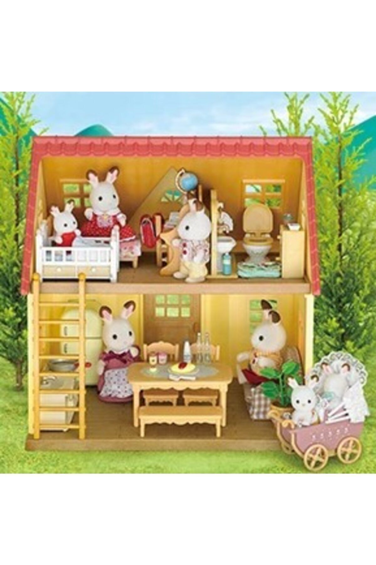 اسباب بازی های فیگور دیگر خانه شروع بسته با لوازم جانبی و Sylvanian Families