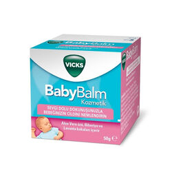 بالم مرطوب‌کننده کودک ویکس Vicks Baby Balm با عصاره‌های گیاهی، ۵۰ گرم