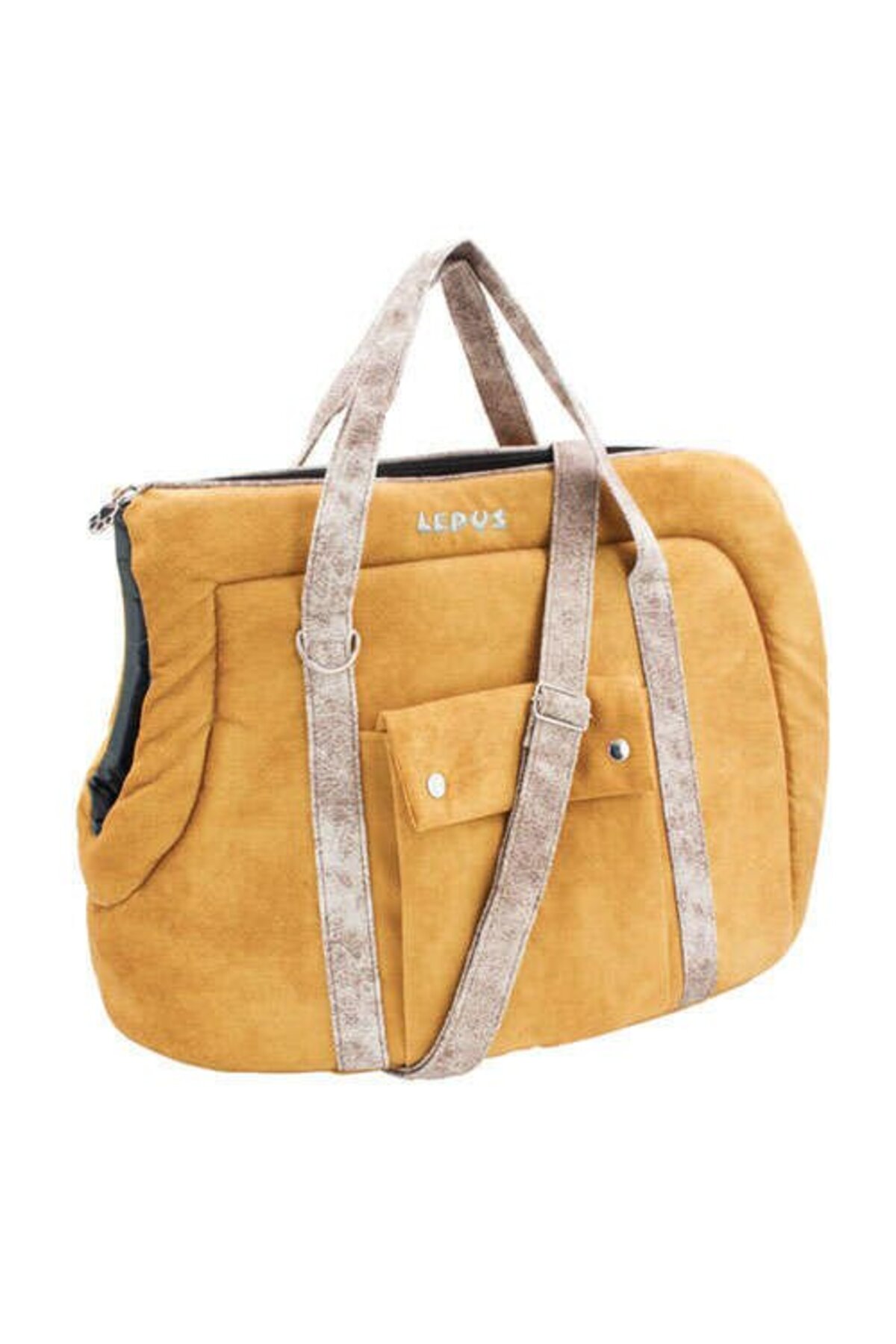 کیف حمل اسلینگ گربه و سگ کوچک کنگ Kong، Lepus Sling Bag، رنگ خردلی