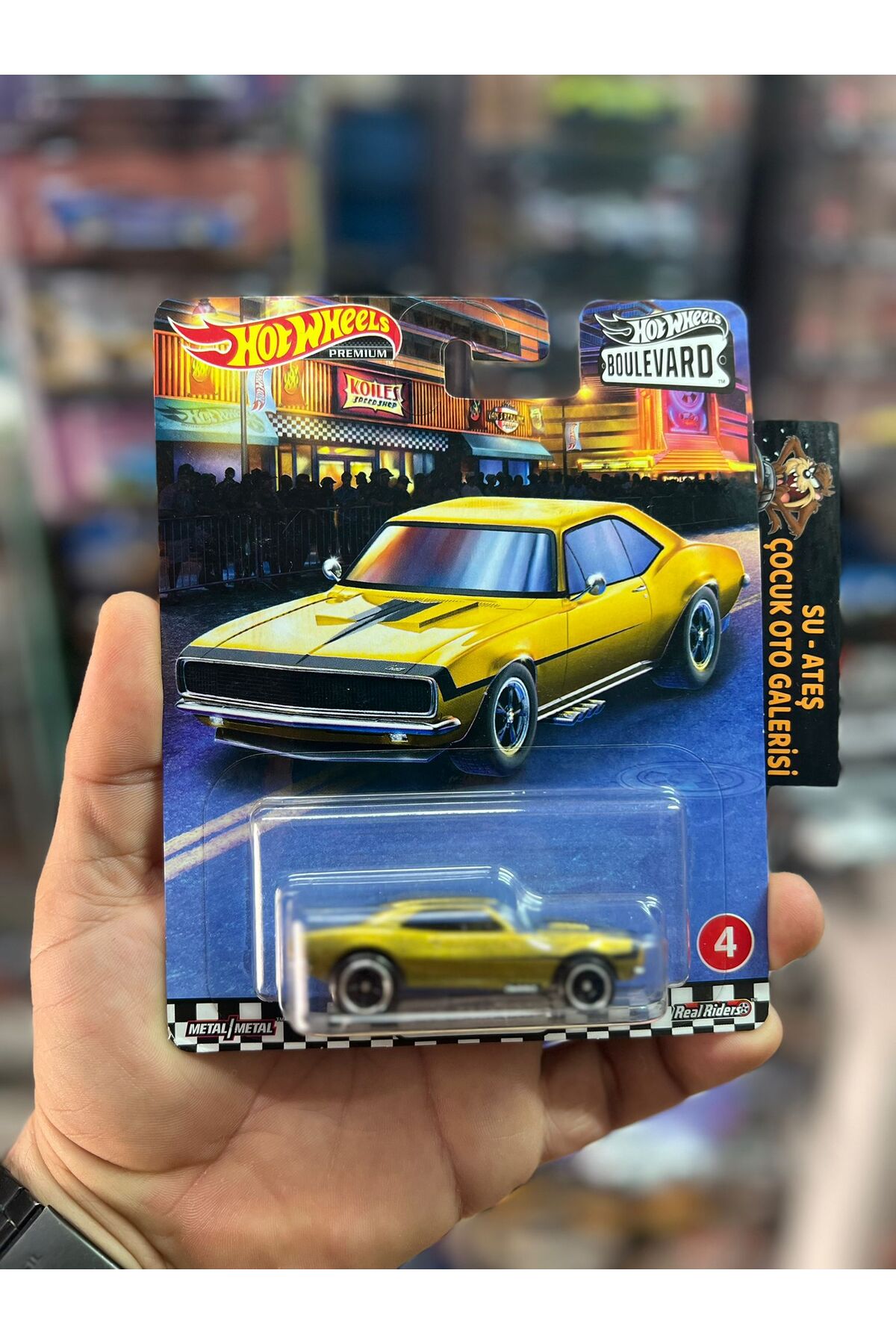 ماشین اسباب بازی بلوار '67 CAMARO' PREMIUM مدل شماره 4 بسیار کمیاب از ترکیه HOT WHEELS