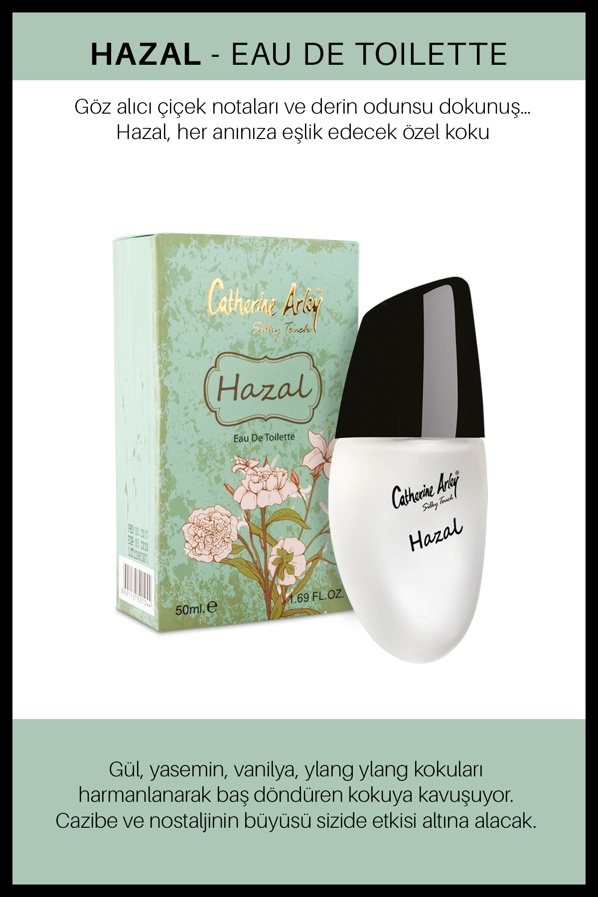 عطر HAZAL 50ML ادوتویلت اورجینال Catherine Arley