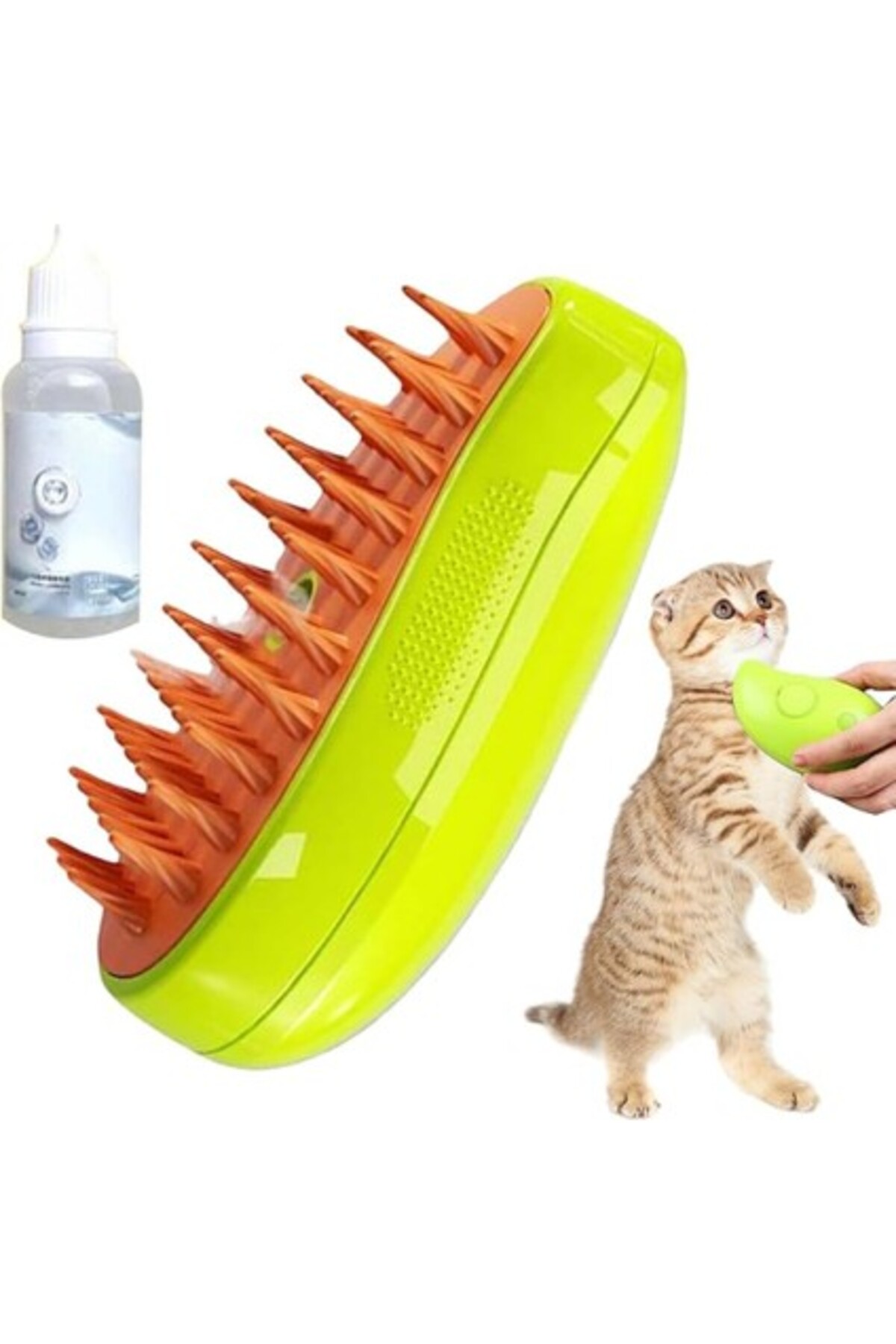 شانه بخاردار شارژی گربه با برس ماساژ و تمیزکاری، مدل H2HBCV00006HB22Y