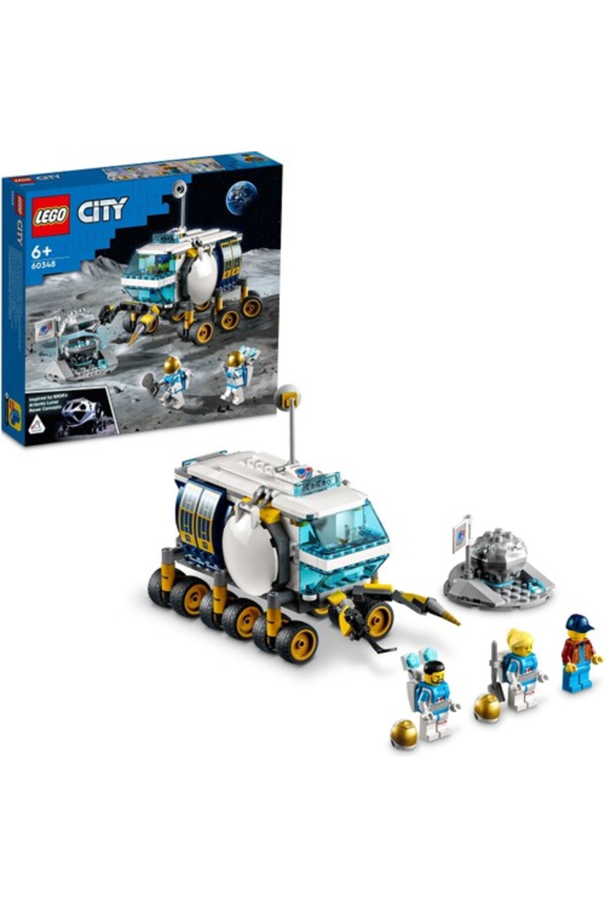 LEGO لگو ست ساخت اسباب بازی فضایی وسیله نقلیه شهری مون 60348 برای کودکان 6 سال به بالا (275 عدد)