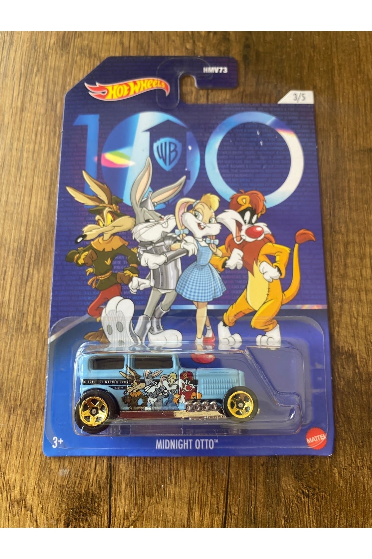 مدل خودرو خودروهای موضوعی صدمین سالگرد برادران وارنر HMV73 MIDNIGHT OTTO از ترکیه HOT WHEELS