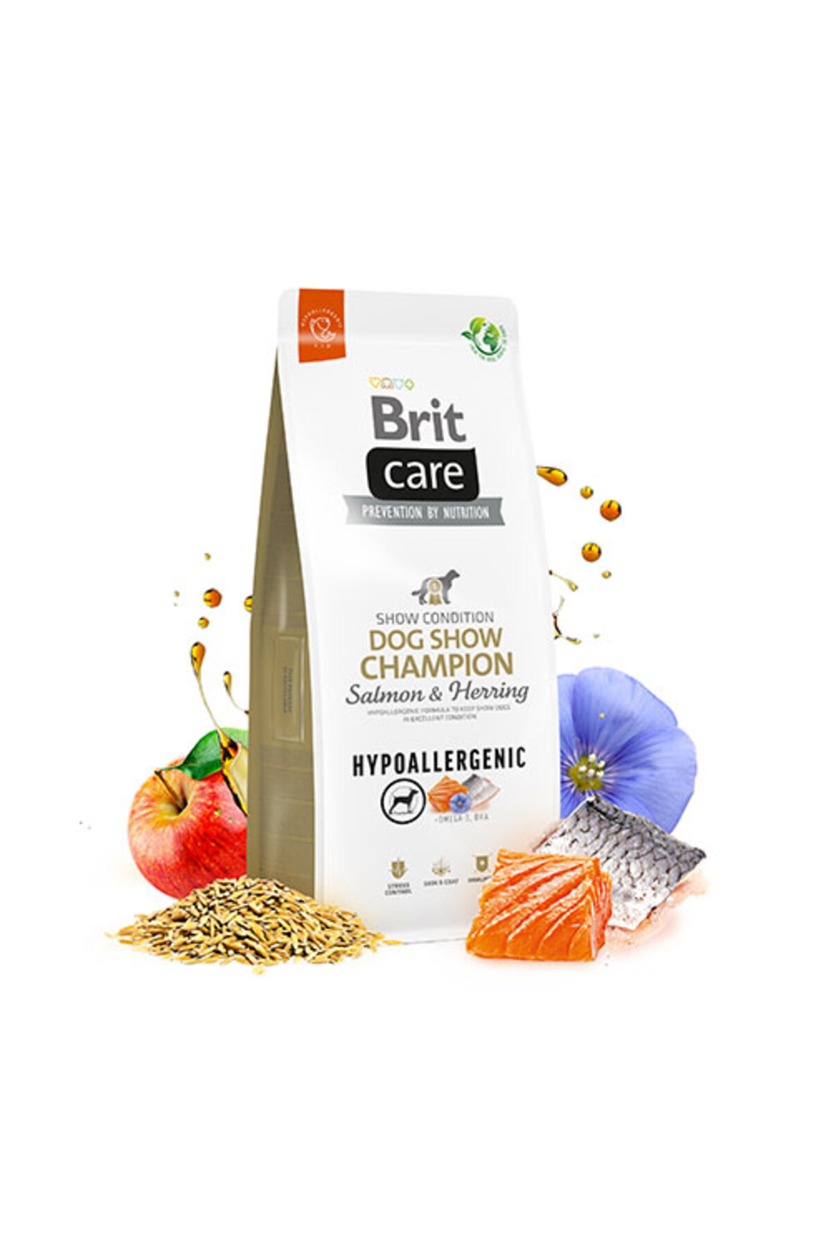 غذای خشک سگ بالغ بریت کر Brit Care Dog Show Champion با طعم سالمون، ۱۲ کیلوگرم