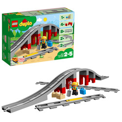 مجموعه ساختنی پل و ریل قطار لگو LEGO دوپلو DUPLO مدل 10872، ۲۶ قطعه، حداقل سن ۲ سال