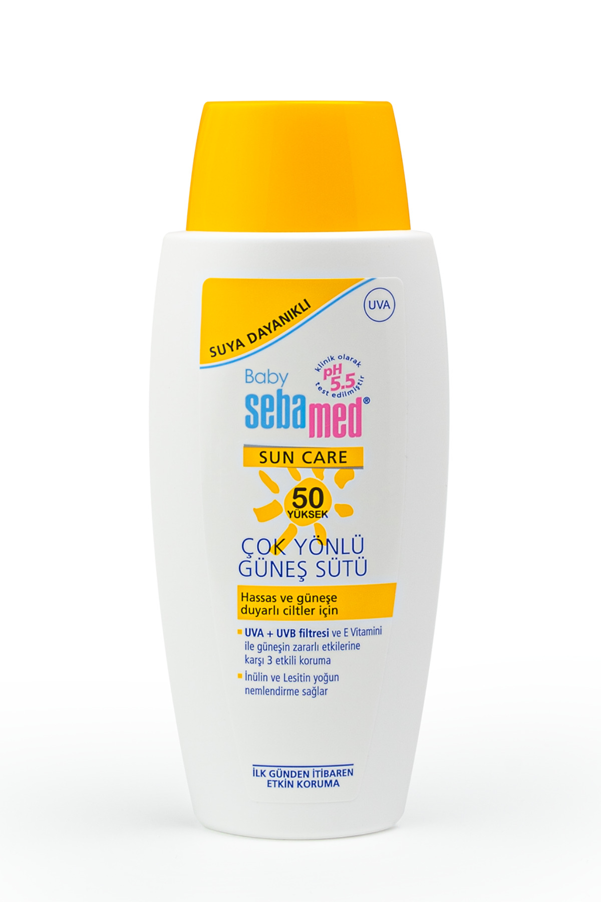 کرم ضد آفتاب کودک پسرانه و دخترانه بچگانه لوسیون شیر خورشید SPF 50 100 میل Sebamed