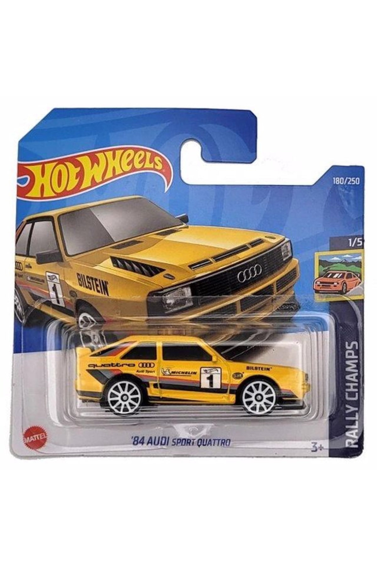 ماشین اسباب بازی HW SINGLE CARS 84 AUDI SPORT QUATTRO HCV29 از ترکیه HOT WHEELS