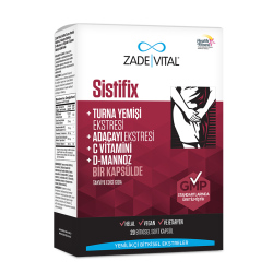 کپسول سیستیفیکس زاده ویتال Zade Vital Sistifix حاوی عصاره زرشک کوهی، D-مانوز، عصاره مریم‌گلی و ویتامین C ۲۰ عددی