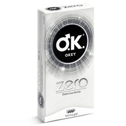 کاندوم فوق‌نازک اوکی Okey Zero، حاوی روان‌کننده، بسته ۱۰ عددی با ضخامت 0.05 میلی‌متر