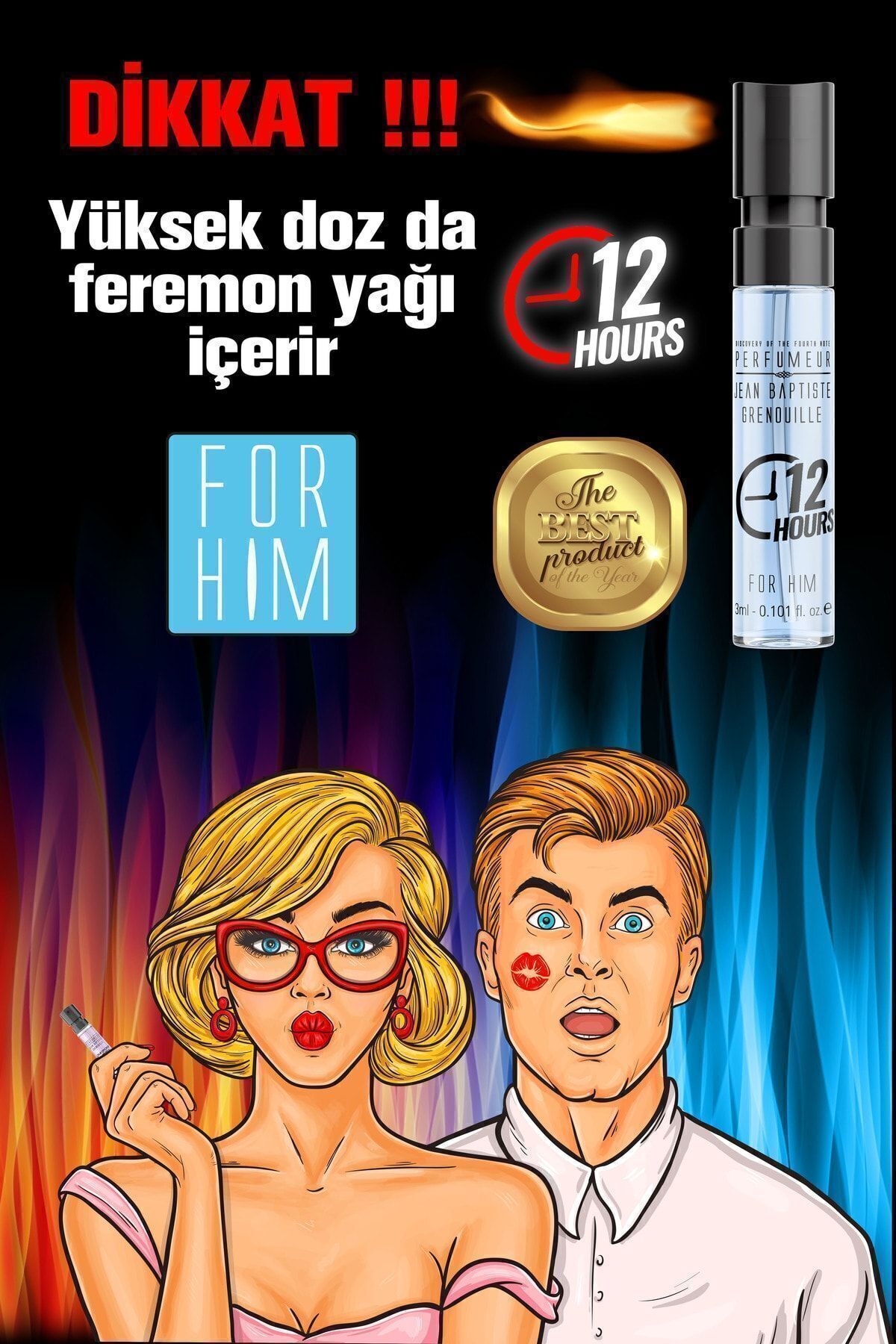 عطر فِرومون مردانه 3 میلی‌لیتری Jean Baptiste Grenouille