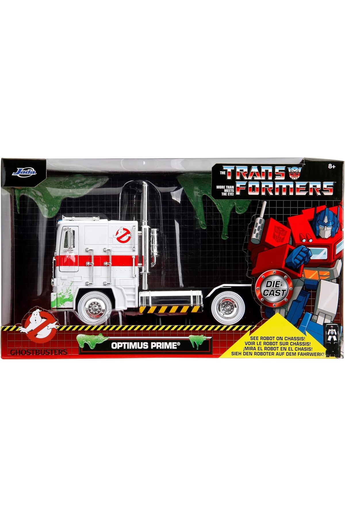 مدل خودرو ترانسفورماتور OPTIMUS PRIME MASH UP در مقیاس 1:24 درجه کلکتور اورجینال Jada