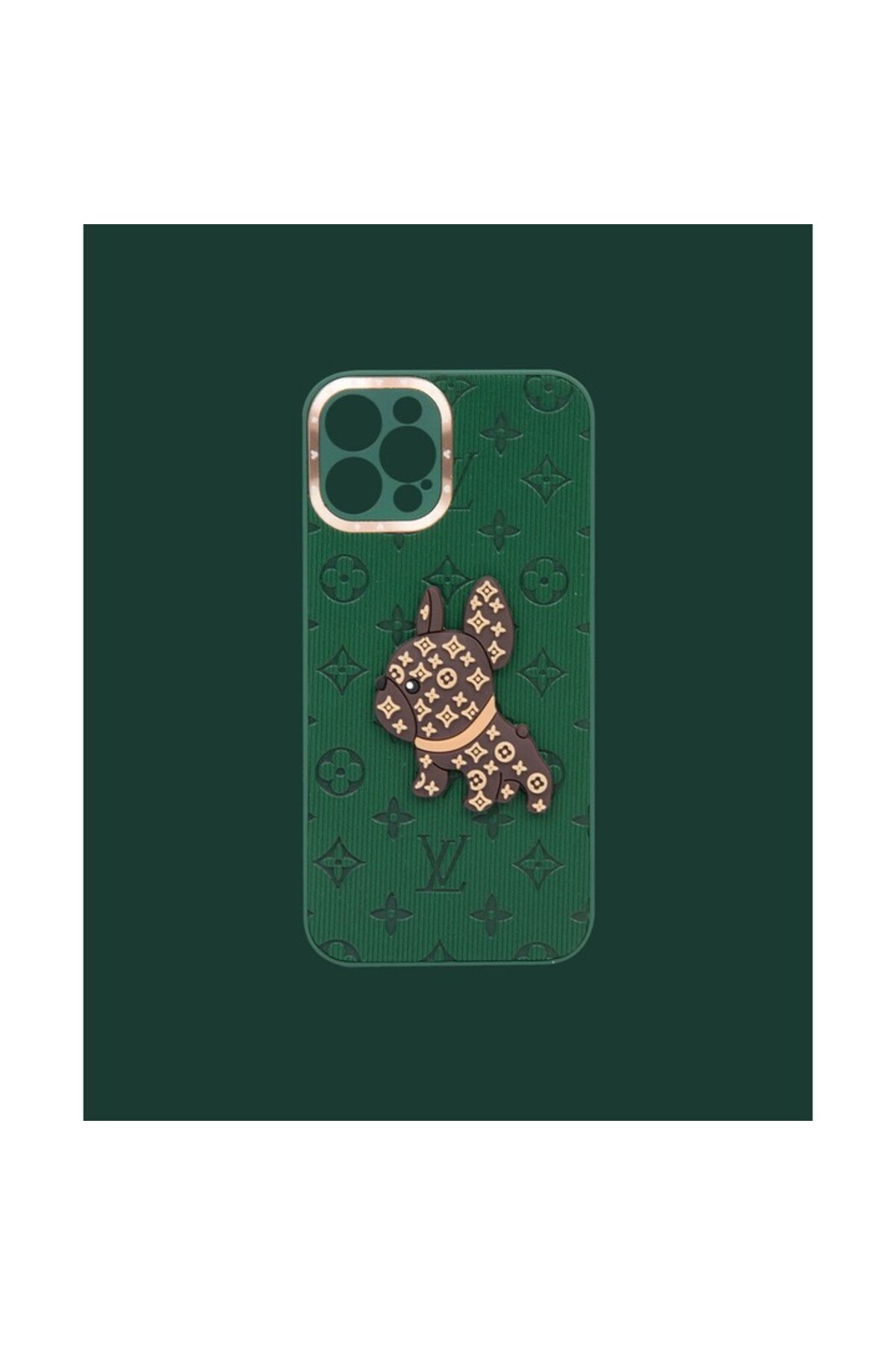 کاور و قاب گوشی برجسته سه بعدی سبز DK114 IPHONE 11 PRO MAX دوکان‌کیس DUKKANCASE