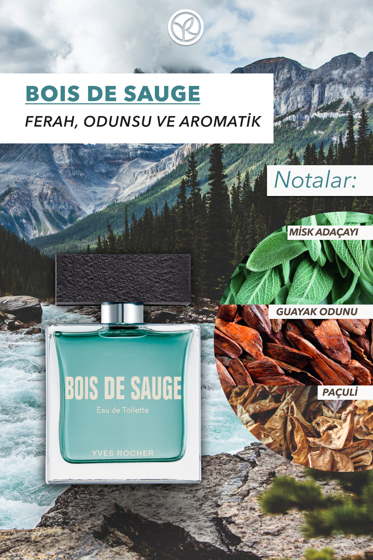 عطر مردانه BOIS DE SAUGE ادوتویلت 50 ML 8195 Yves Rocher