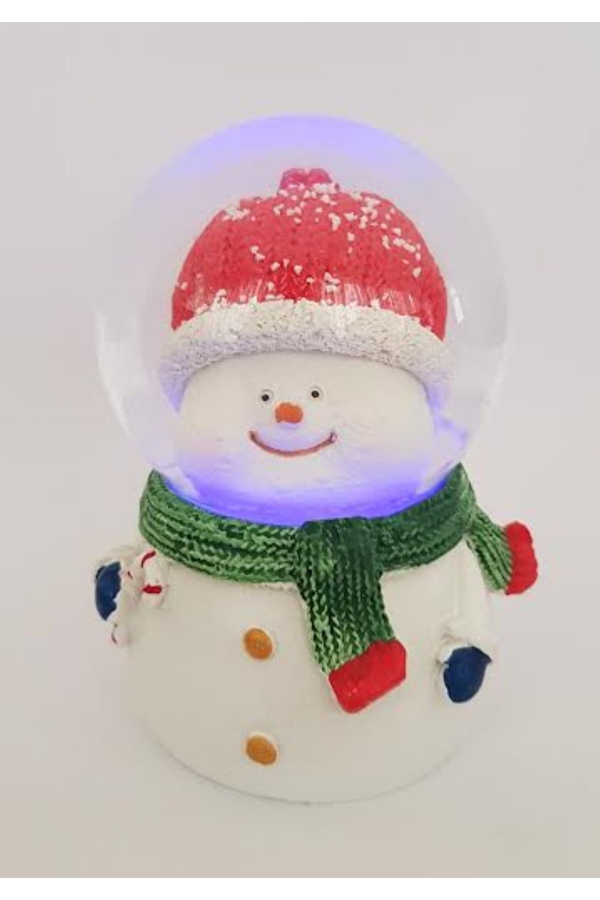 گوی برفی SNOW GLOBE روشن با تم آدم چاق سایز متوسط ​​9 سانتی متر از ترکیه GriSiyah Tasarım