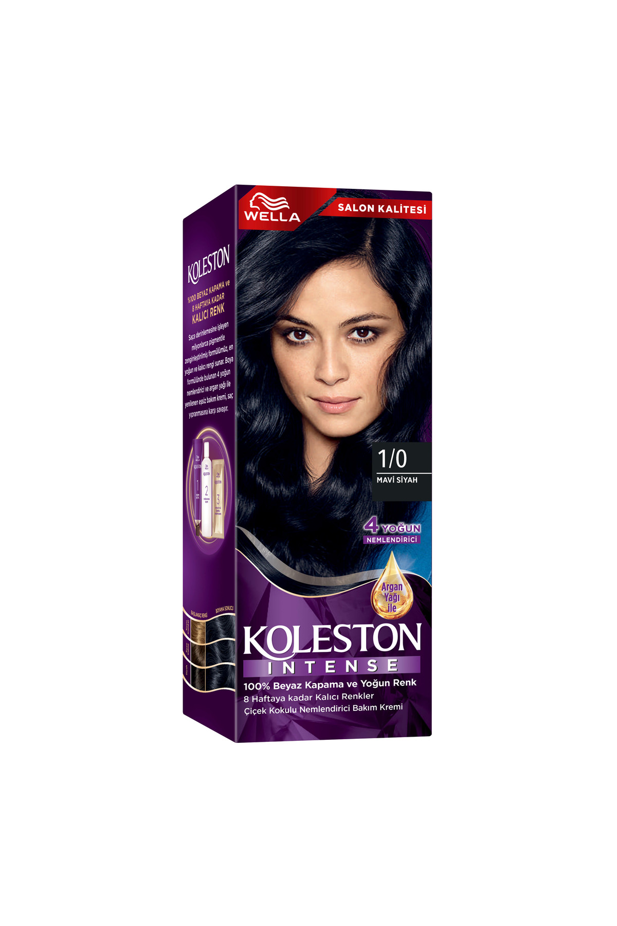 رنگ مو کولستون اینتنس 1 0 آبی مشکی Wella