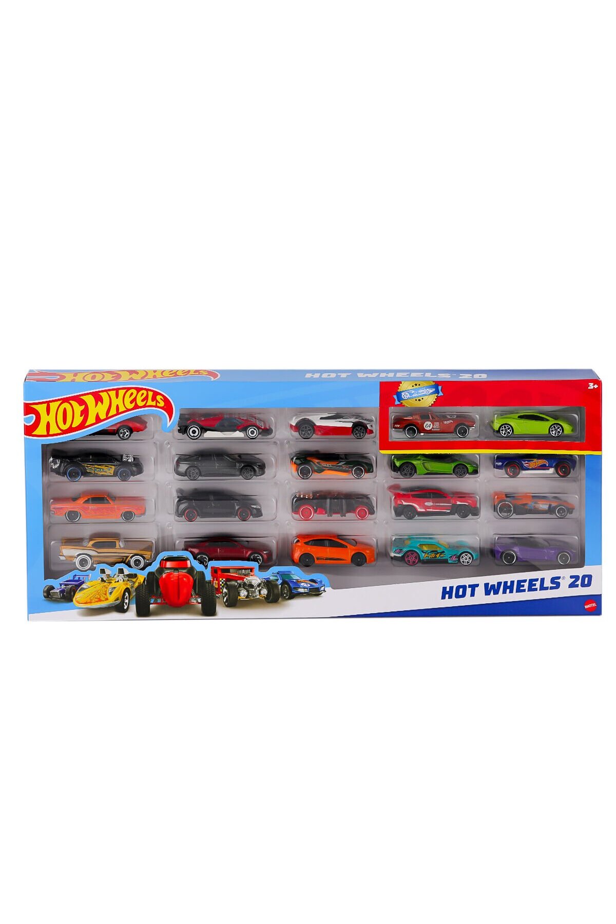 مدل خودرو ست ماشین 20 تکه H7045 HOT WHEELS اورجینال HOT WHEELS