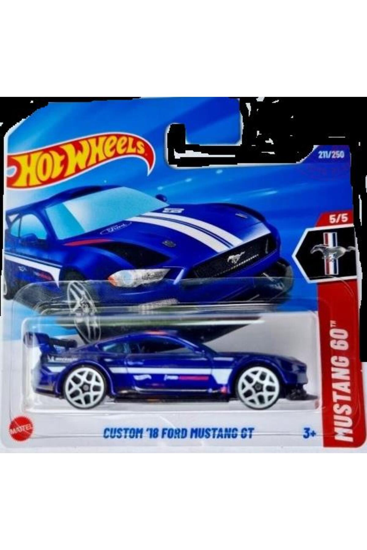 ماشین اسباب بازی خودروهای تک سفارشی '18 فورد موستانگ GT HYY94 60 از ترکیه HOT WHEELS