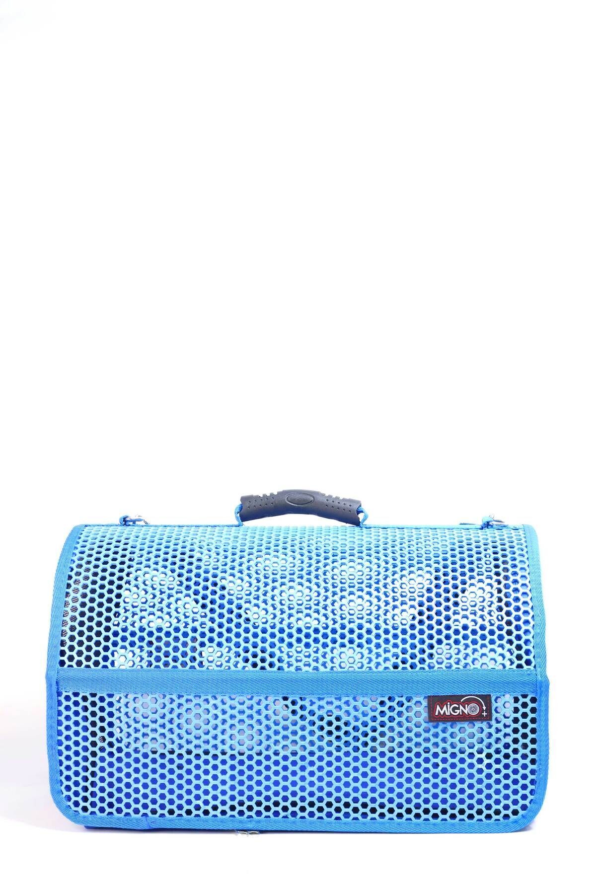 کیف حمل توری گربه و سگ میگنو Migno مدل FLYBAG Voyager، آبی (VOY007)