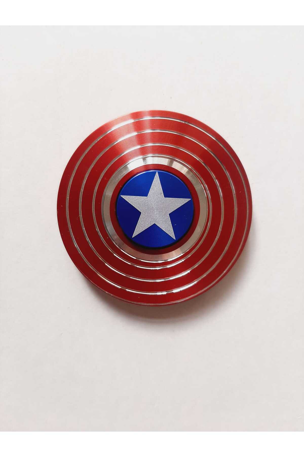 اسباب بازی های فیگور دیگر فیجت اسپینر فلزی ممتاز با انگشتی CAPTAIN AMERICA SHIELD قرمز bir sürü eşya pak market