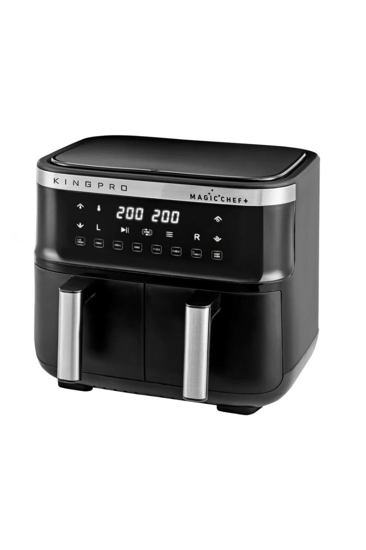 سرخ کن بوت پوتین آشپز جادویی KYF32 + DUAL AIRFRYER COOKING اورجینال King