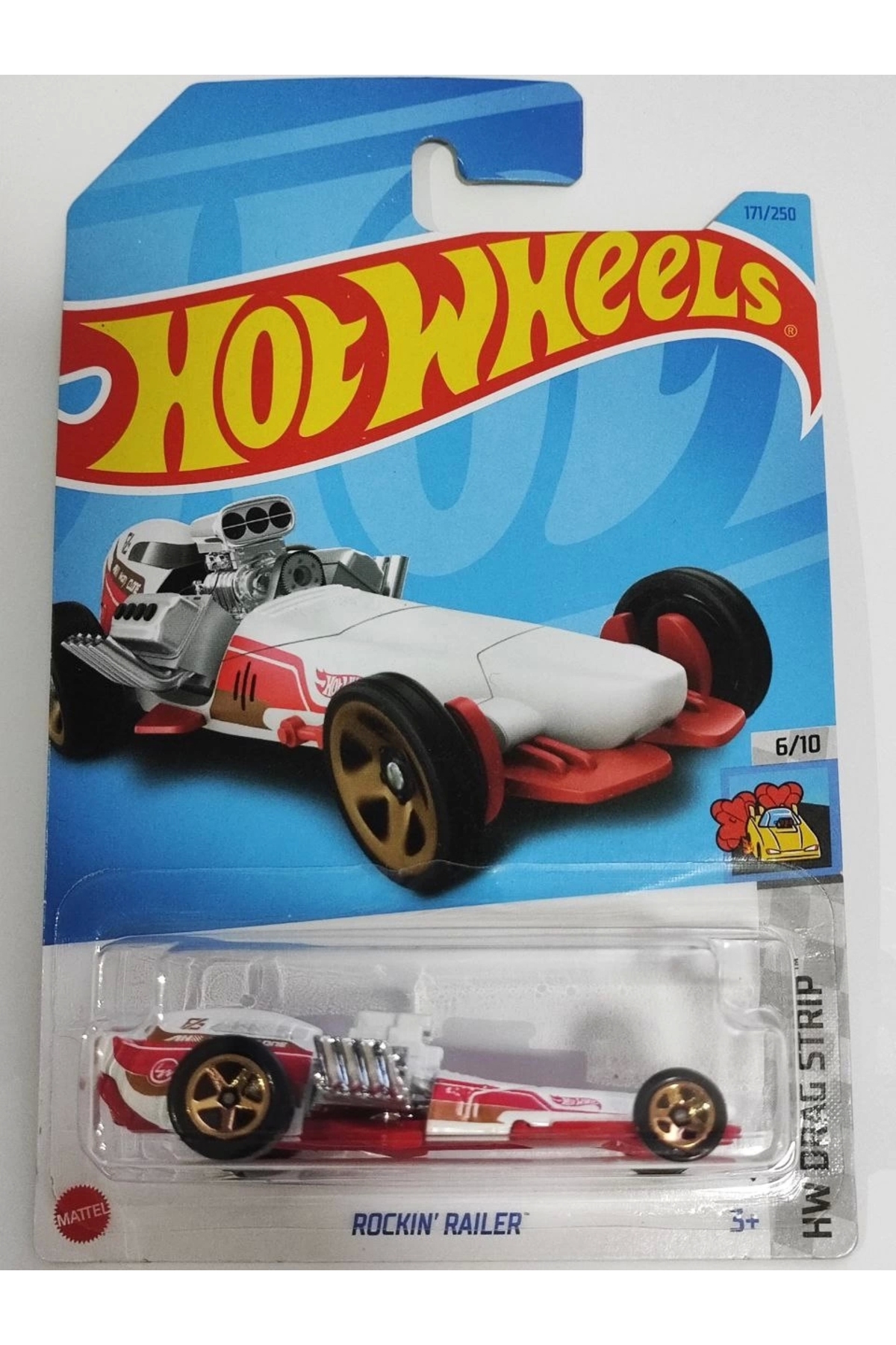 ماشین اسباب بازی SINGES ROCKIN 'RAILER HKG53 هات ویلز اورجینال HOT WHEELS