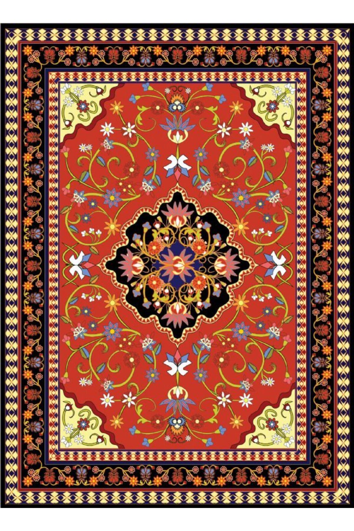 پازل 1000 قطعه طرح فرش باستانی قرمز نوا پازل Nova Puzzle