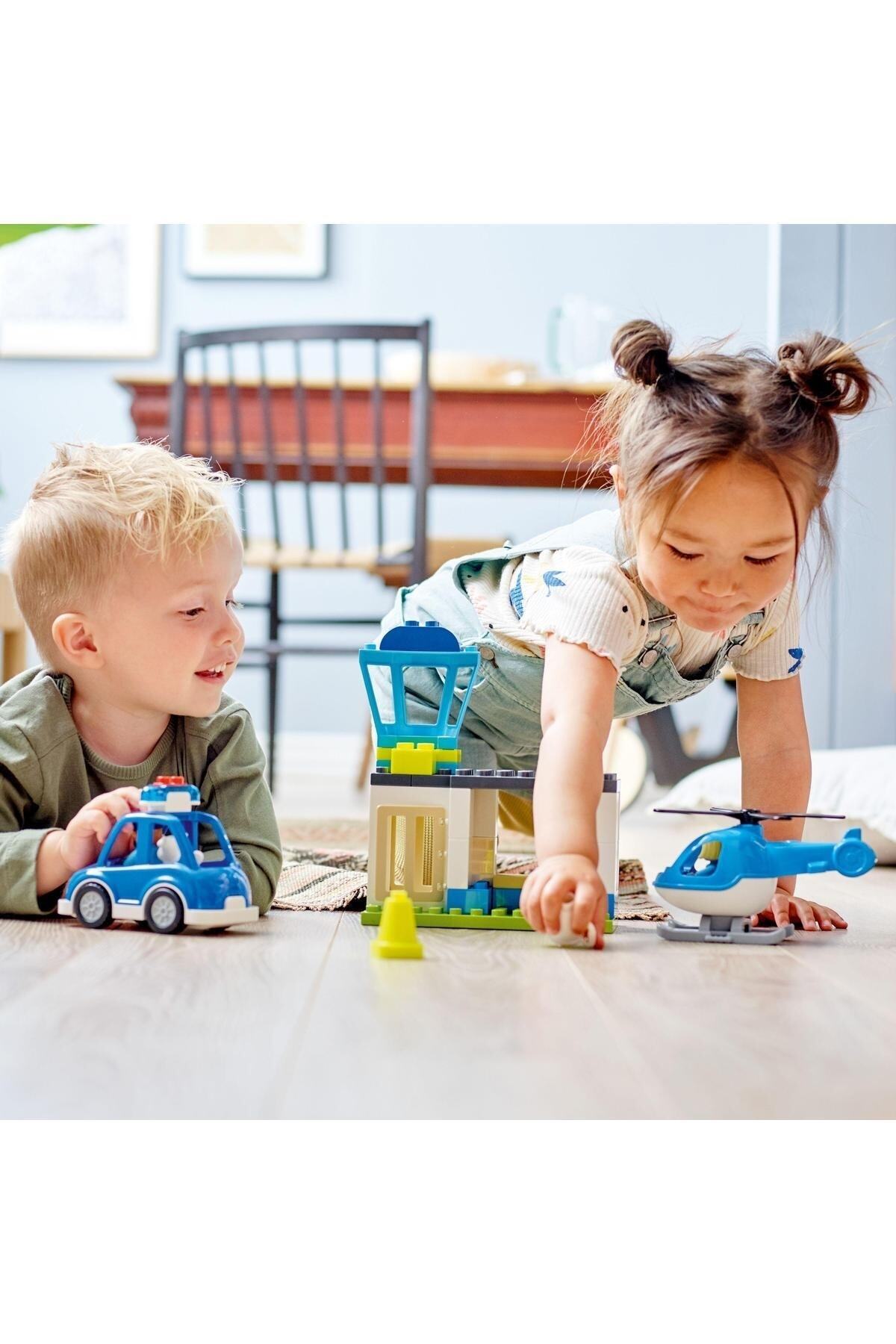 لگو ® ایستگاه پلیس نجات DUPLO® هلیکوپتر 10959 مجموعه خلاق 40 قطعه اورجینال LEGO