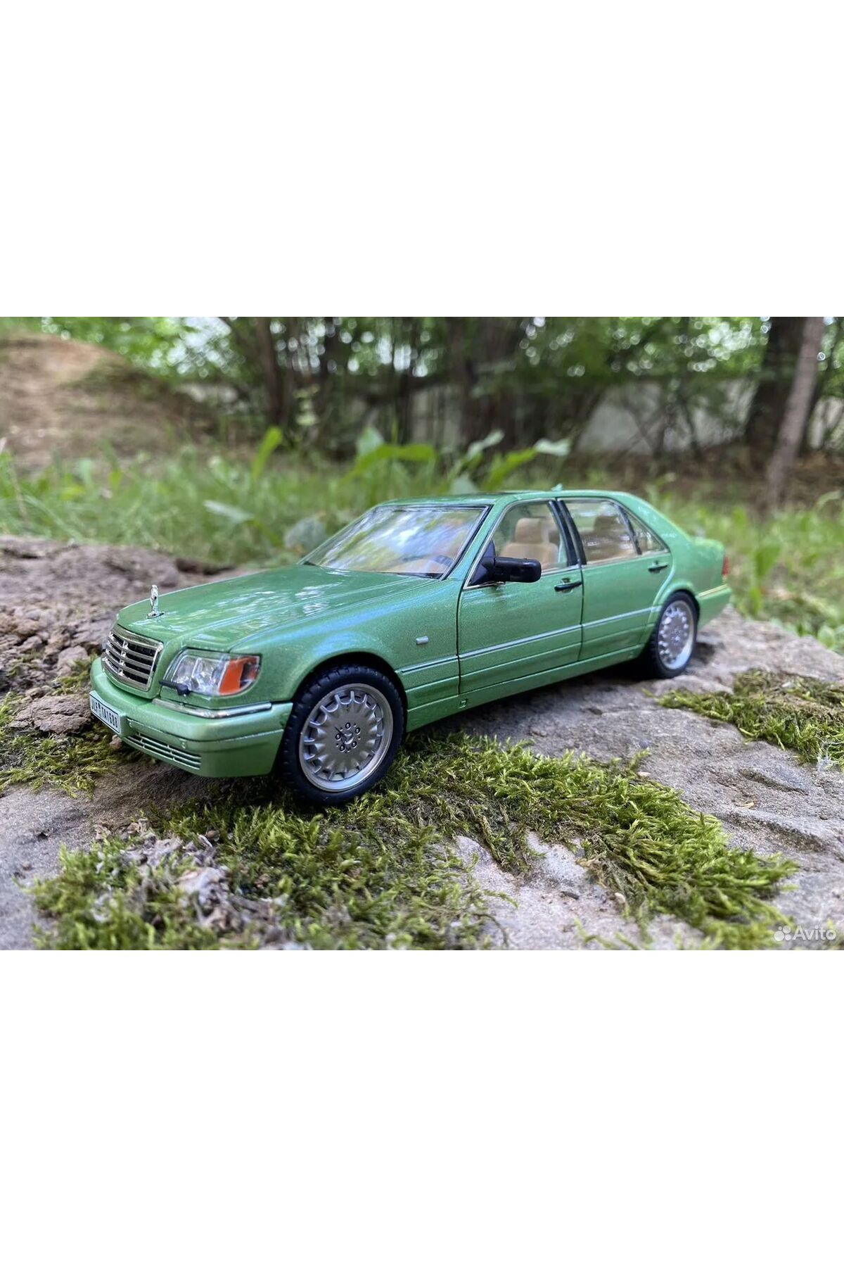 مدل خودرو مرسدس بنز W140 S320L DIECAST درب بازشو 320SEL سبز اورجینال scntoys