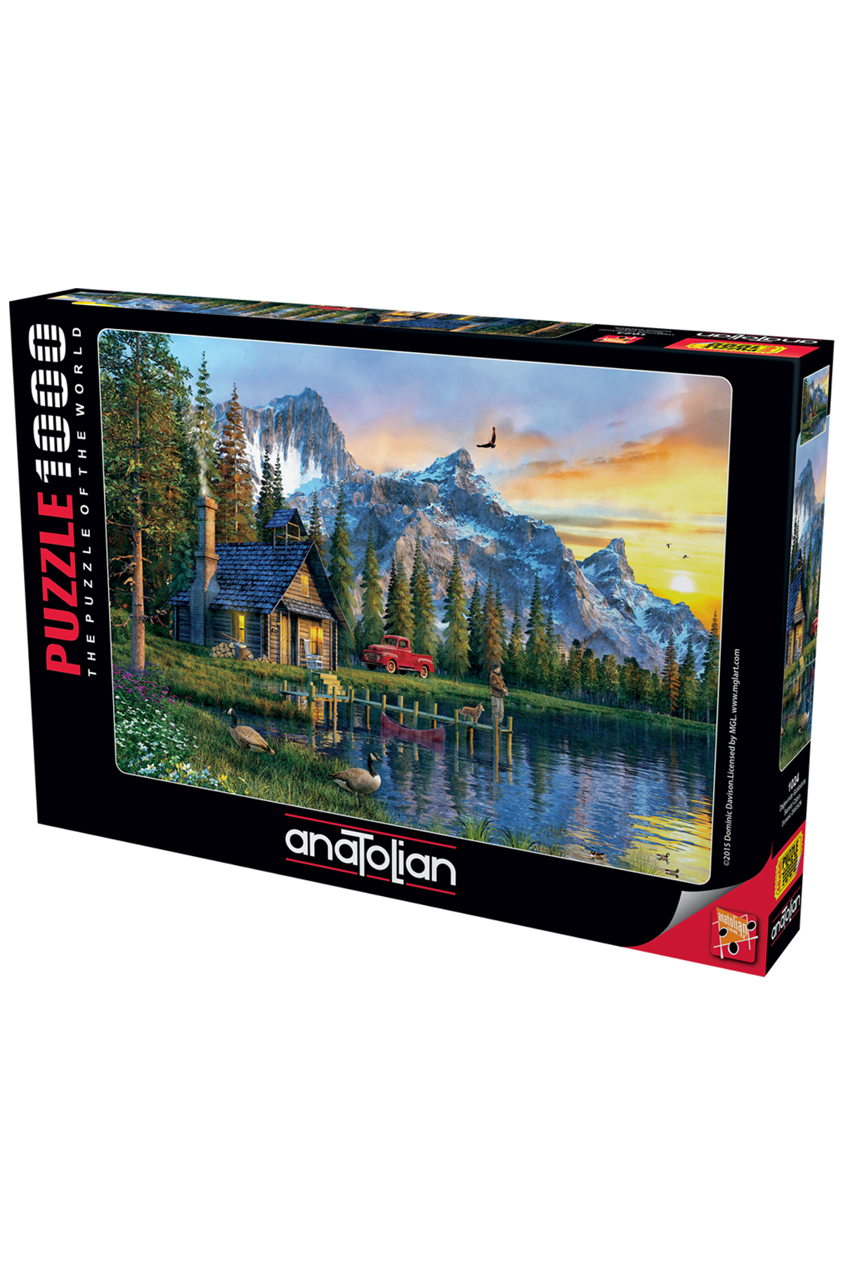 پازل غروب خورشید 1000 قطعه آناتولی در کابین SUNSET 1024 اورجینال Anatolian Puzzle