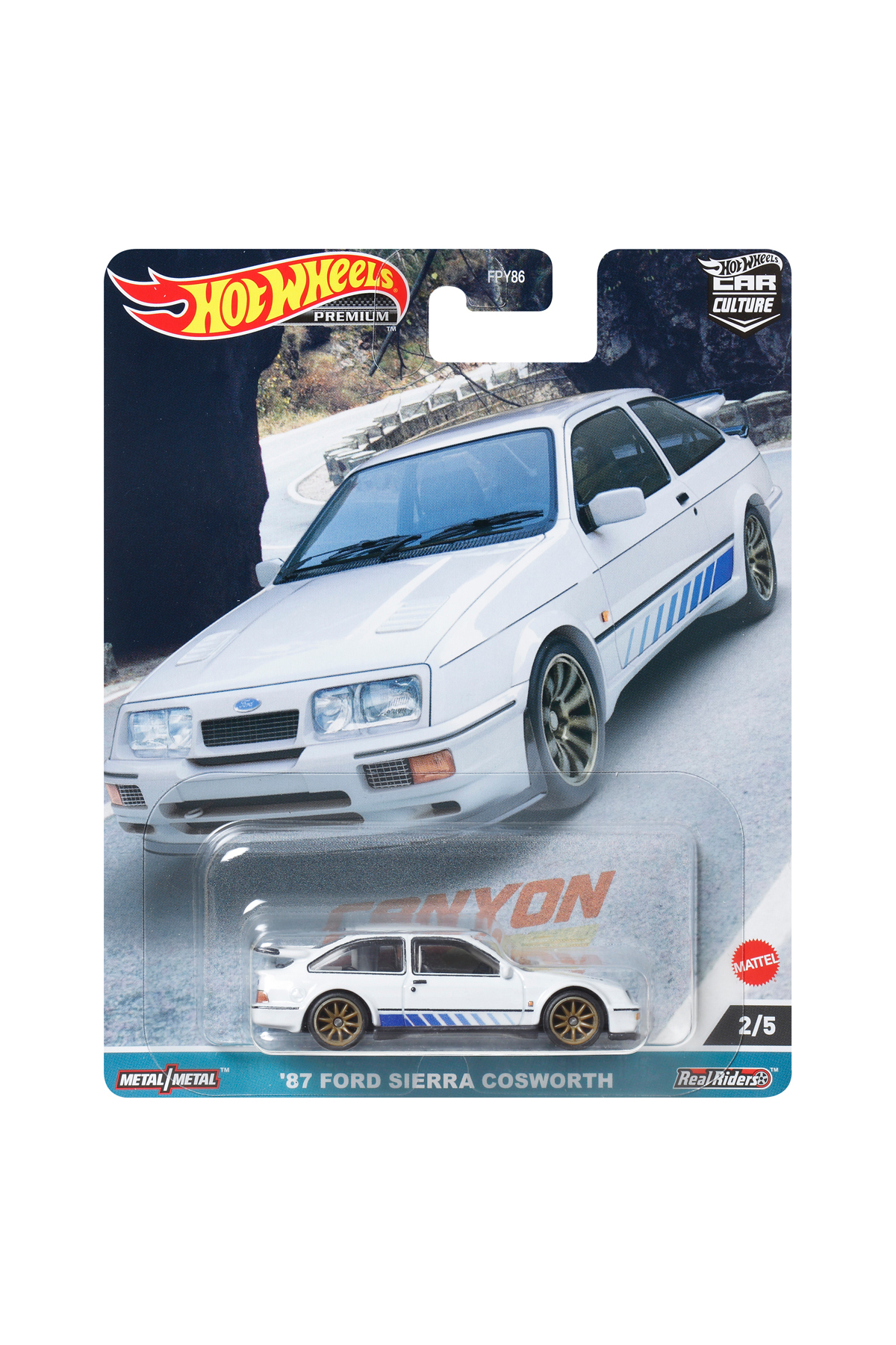 ماشین اسباب بازی 87 FORD SIERRA COSWORTH CANYON فرهنگ HOTWHEELS PREMIUM 2 5 هات ویلز اورجینال HOT WHEELS