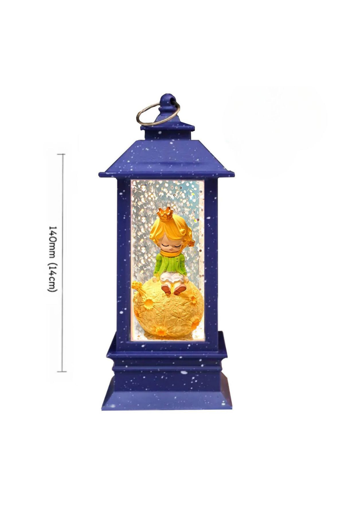 گوی برفی بالش دوستدار خواب شازده کوچولو و برج روشن GLITTER SNOW GLOBE از ترکیه rk tasarım