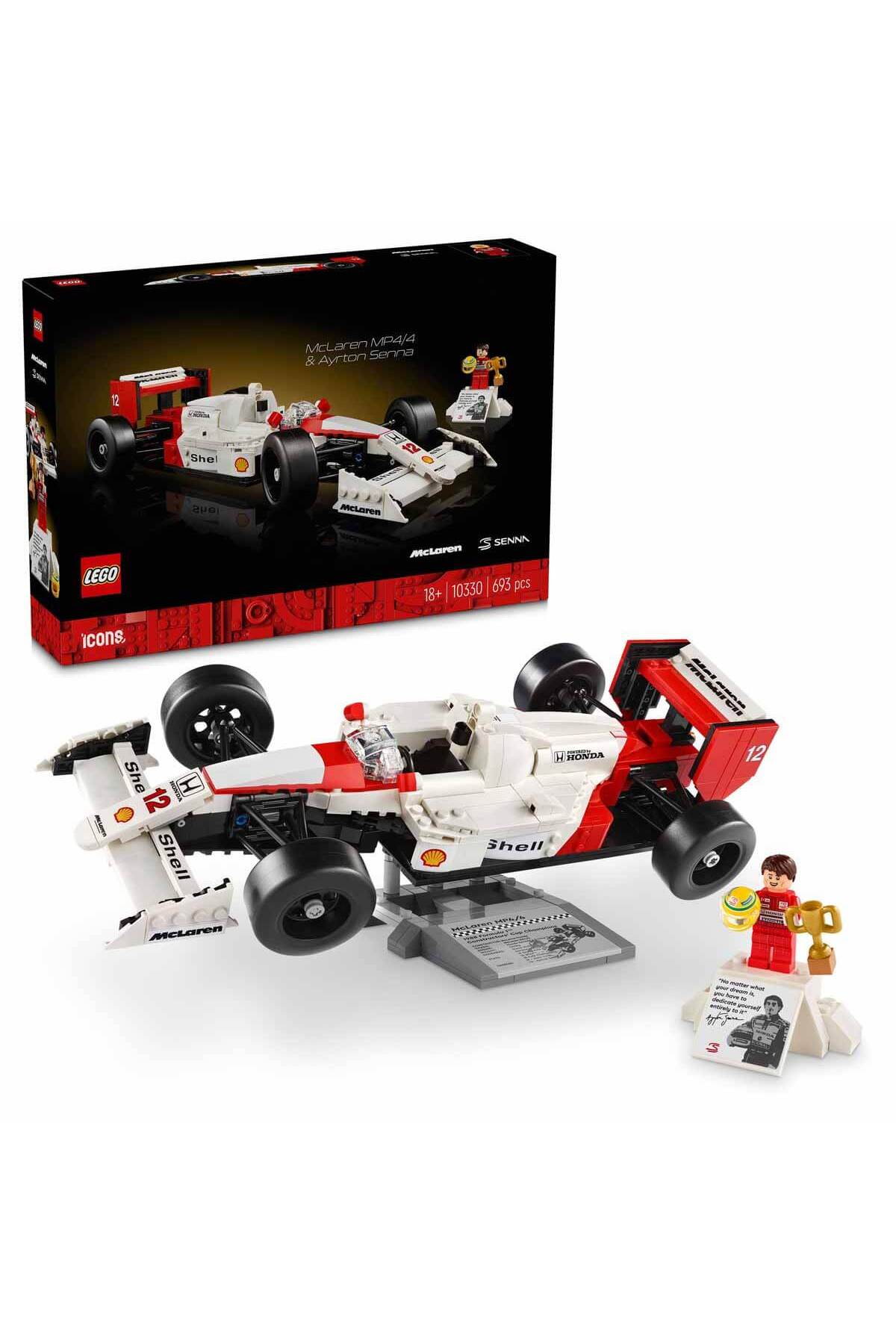 لگو و اسباب بازی های ساخت محور ICON S MCLAREN MP4 4 AYRTON SENNA 10330 اسکار کلکسیونی برای علاقه مندان به وسایل نقلیه بزرگسالان اورجینال LEGO