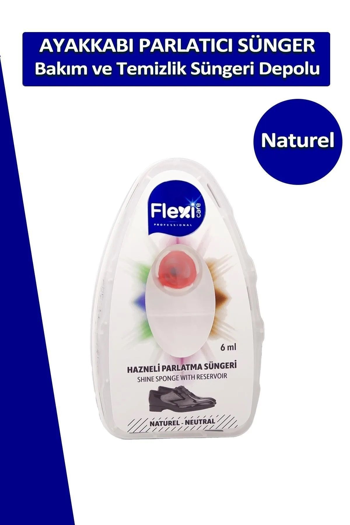 اسفنج تمیزکننده و براق‌کننده چرم فلکسی Flexi با مخزن ۶ میلی‌لیتری