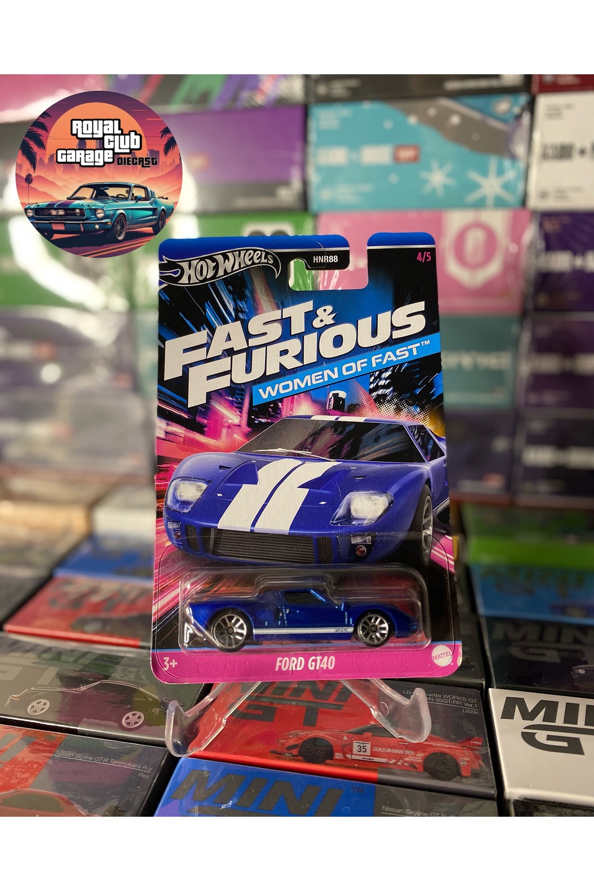 ماشین اسباب بازی FORD GT40 1 64 آبی از ترکیه HOT WHEELS