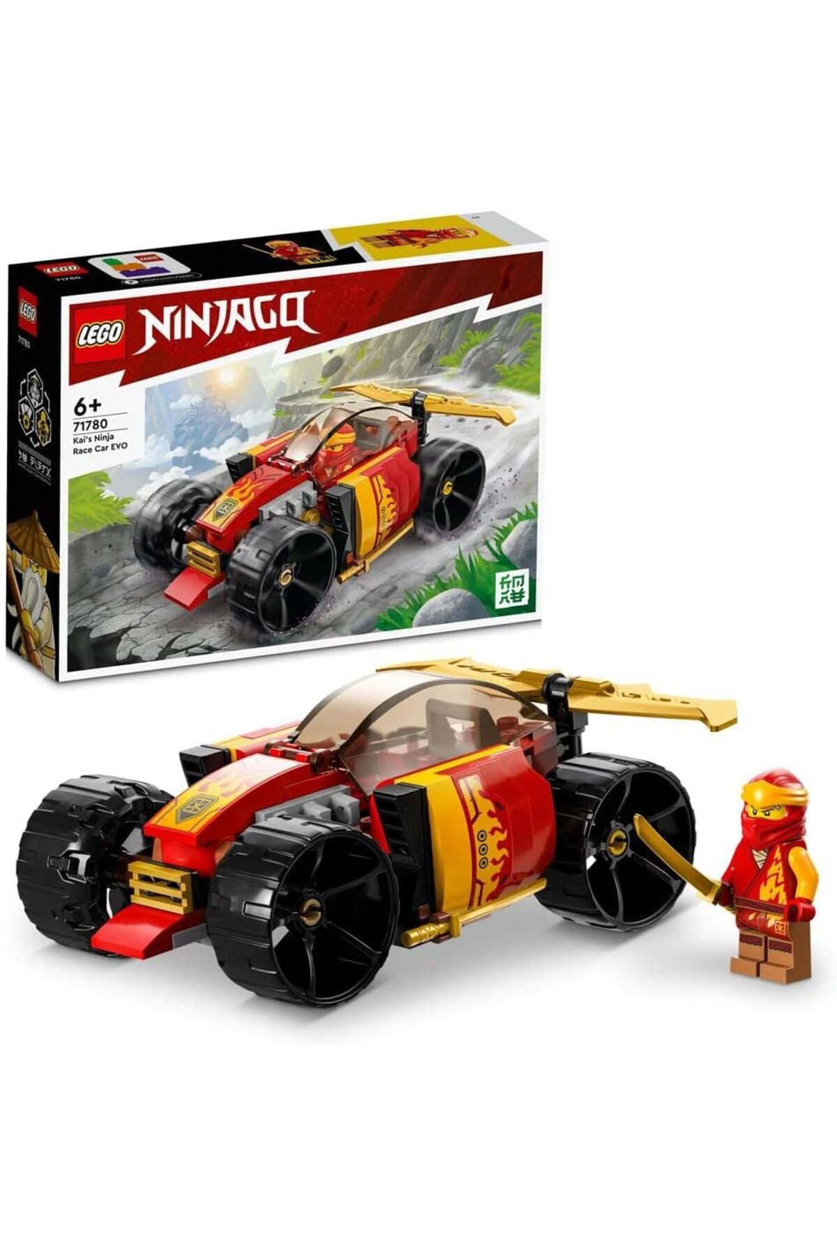لگو و اسباب بازی های ساخت محور NINJAGO KAI'S NINJA RACE CAR EVO 71780 AND KAI MINIF برای کودکان 6 سال به بالا اورجینال LEGO