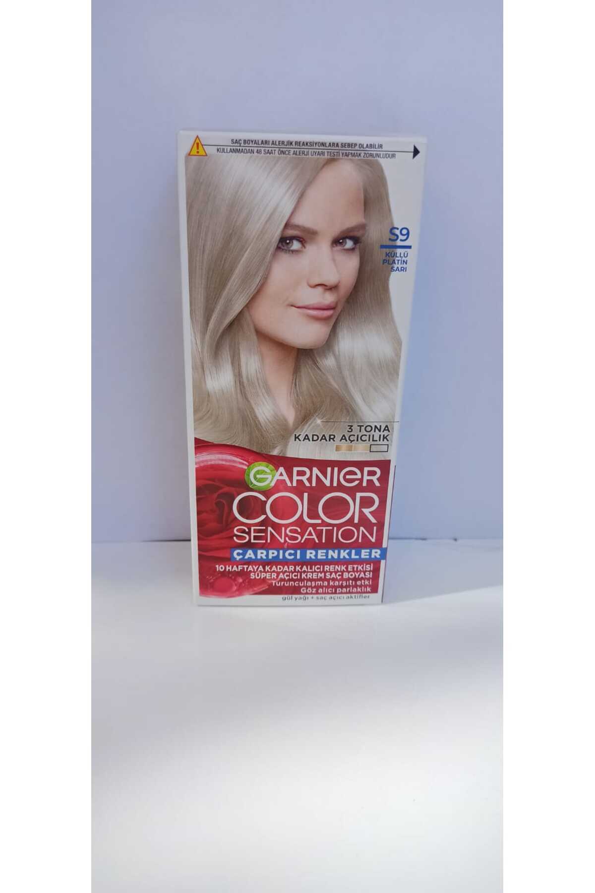 رنگ مو مردانه و زنانه SENILYUNON S9 ASHY PLATINUM CREAM YELLOW DYE 40 میل. Garnier