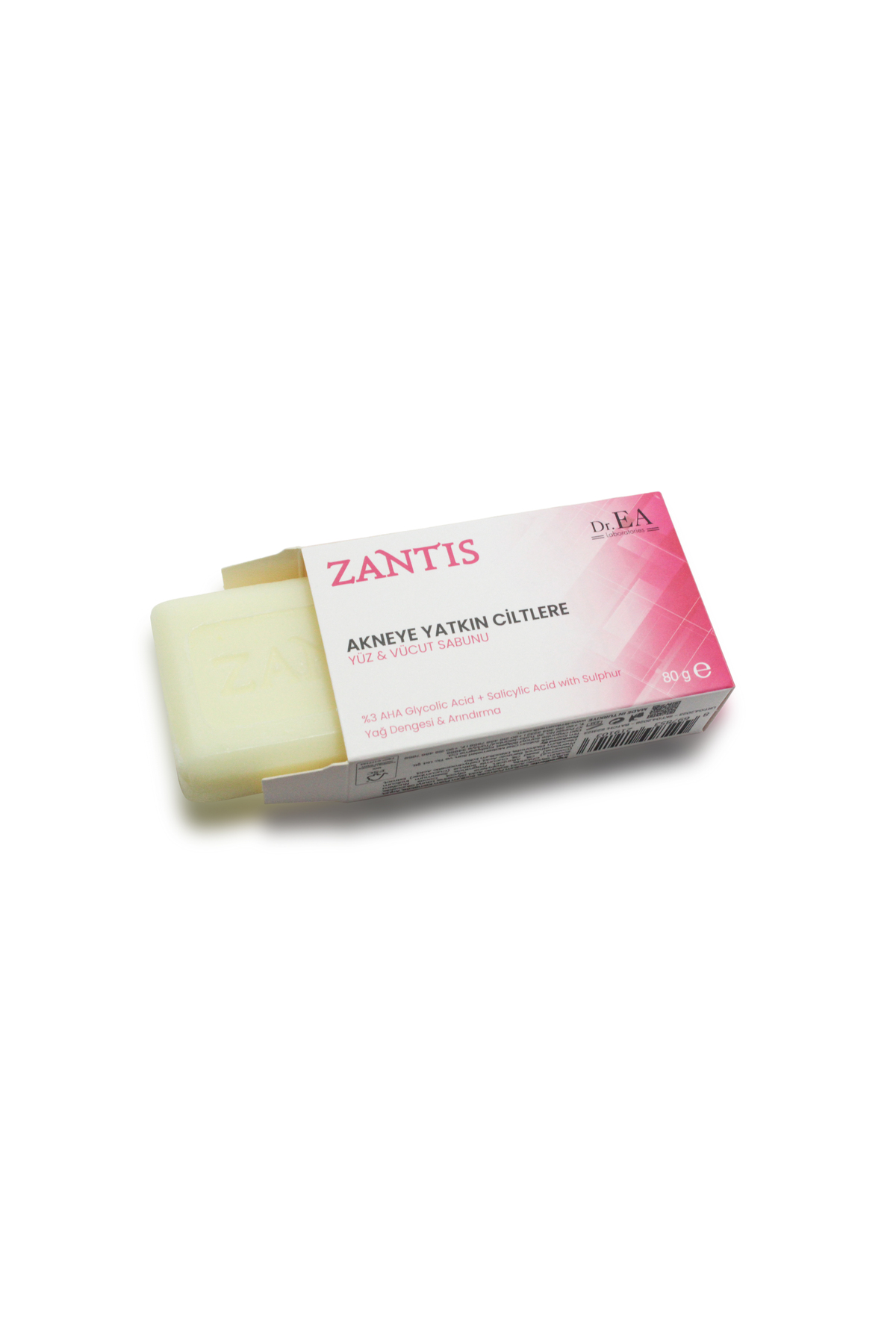 صابون جامد ZANTIS سولفور سالیسیلیک اسید گلیکولیک 80 گرم گوگرد Dr. EA Laboratories